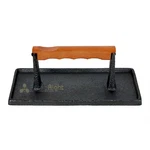 Mr Bar-b-q Cast Iron Grill Press 9 X 4.5 Inch Rectangle W/ Stay-cool Wood Handle. Fixed Price $26.99.