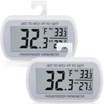 Aevete 2 Pack Waterproof Digital Refrigerator Thermometer Large Lcd, Freezer .... Fixed Price $22.20.
